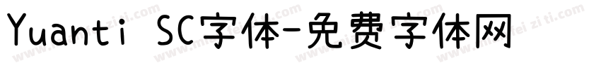 Yuanti SC字体字体转换